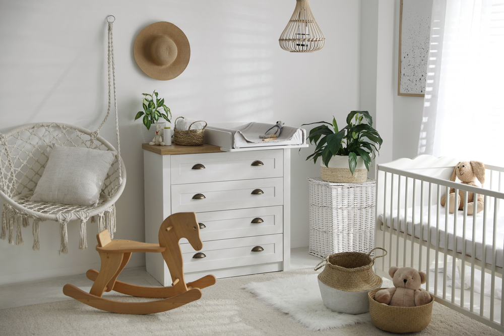 table à langer en bois